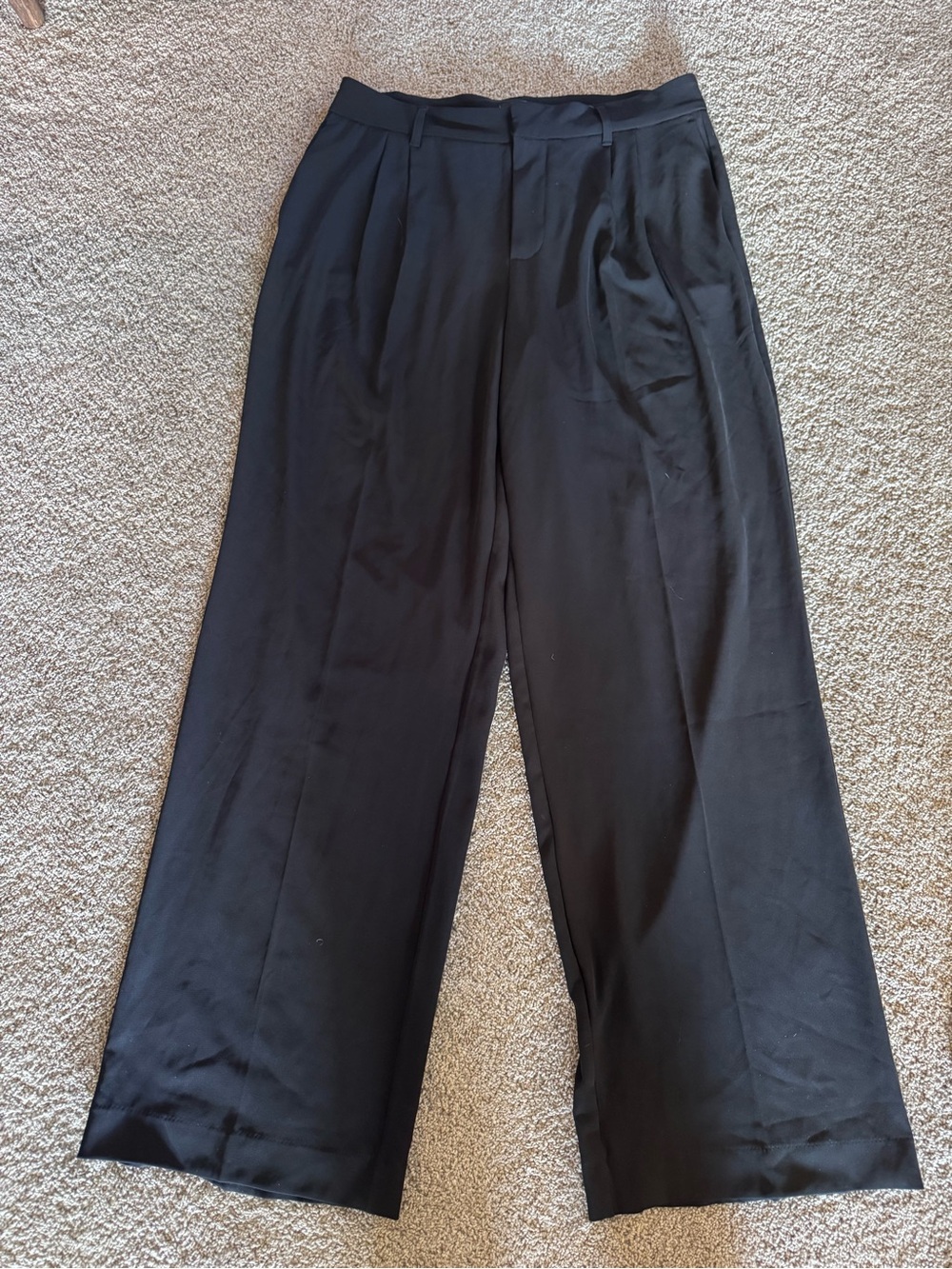 summersalt Wide-Leg Black Dress Pants